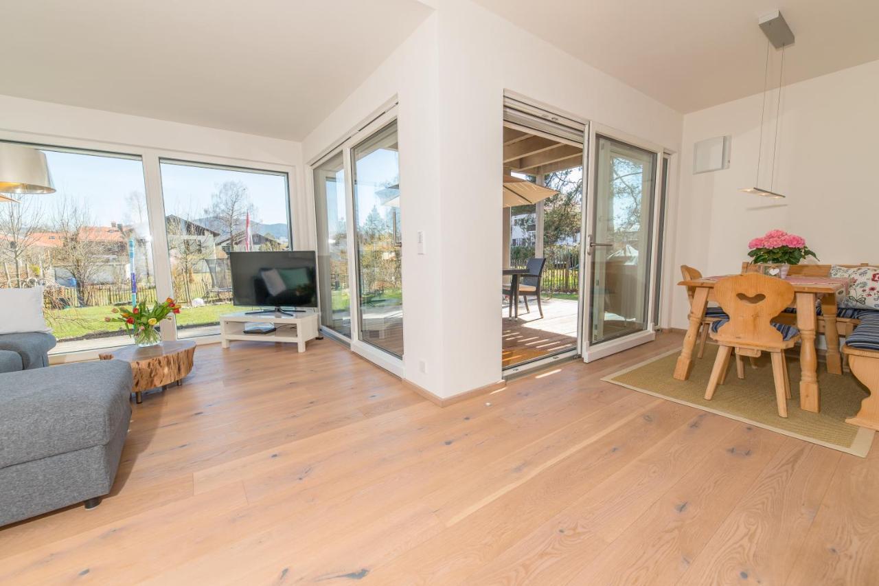 Helle Wohnung Mit Bergblick & Eigener Terrasse Bad Tölz Dış mekan fotoğraf