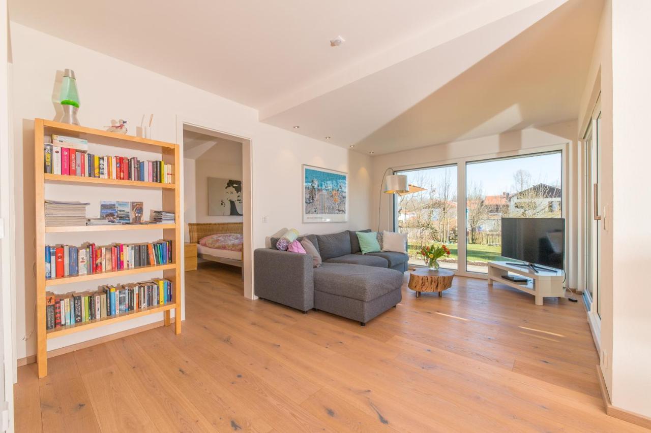 Helle Wohnung Mit Bergblick & Eigener Terrasse Bad Tölz Dış mekan fotoğraf